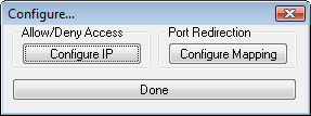 Configuration dialog